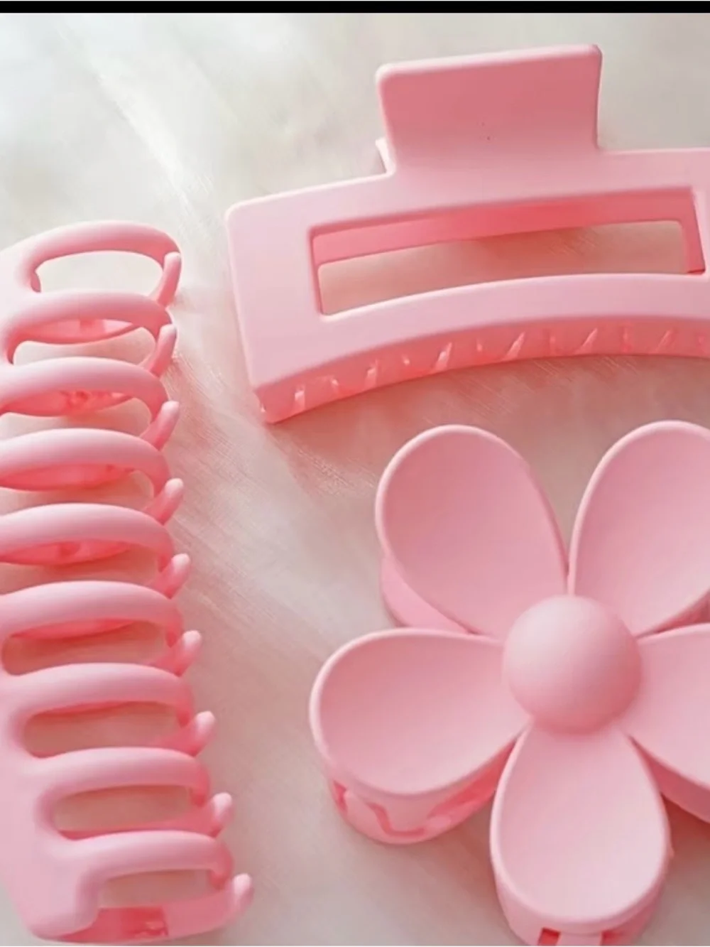 Soft Pink Kids Bath & Hair Accessory Set - Gentle Plush Headband and Clips